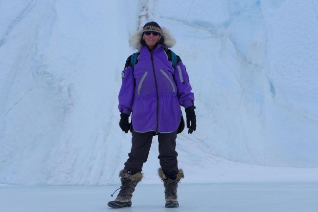 Robin Bell in Antarctica. Photo: Robin Bell (LDEO)