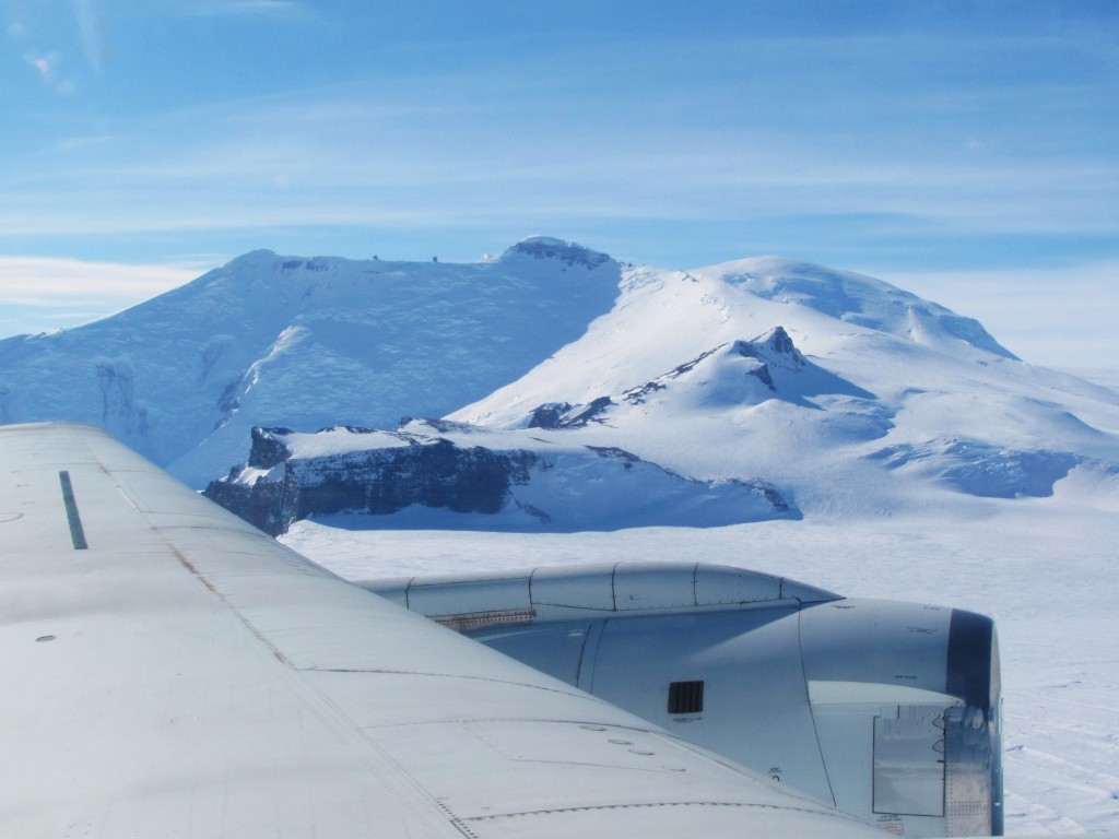 Photo of Mount Murphy in Pine Island Glacier taken from aircraft. Photo: Nick Frearson