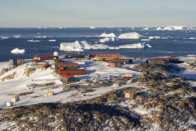 The Dumont d’Urville Base, Antarctica. Photo: Samuel Blanc