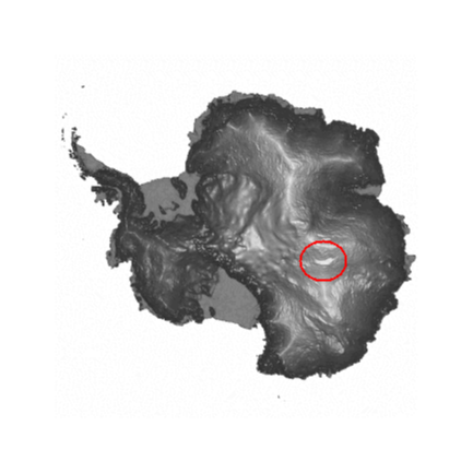 A map of Antarctica with Lake Vostok circled in red. Source: Lake Vostok Workshop